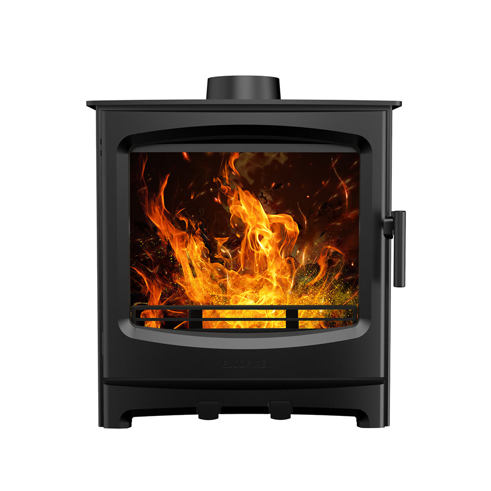 Elcofire Terra Woodburning Stove - Matt Black