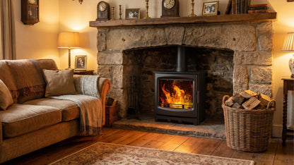Elcofire Terra Woodburning Stove - Matt Black