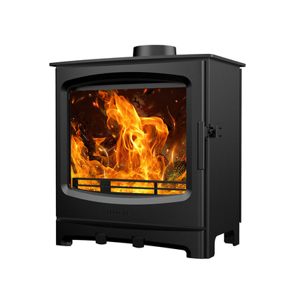 Elcofire Terra Woodburning Stove - Matt Black