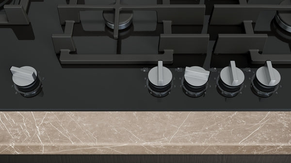 Siemens EP9A6MI40 iQ-500 90cm Frameless Gas On Glass Hob - Black