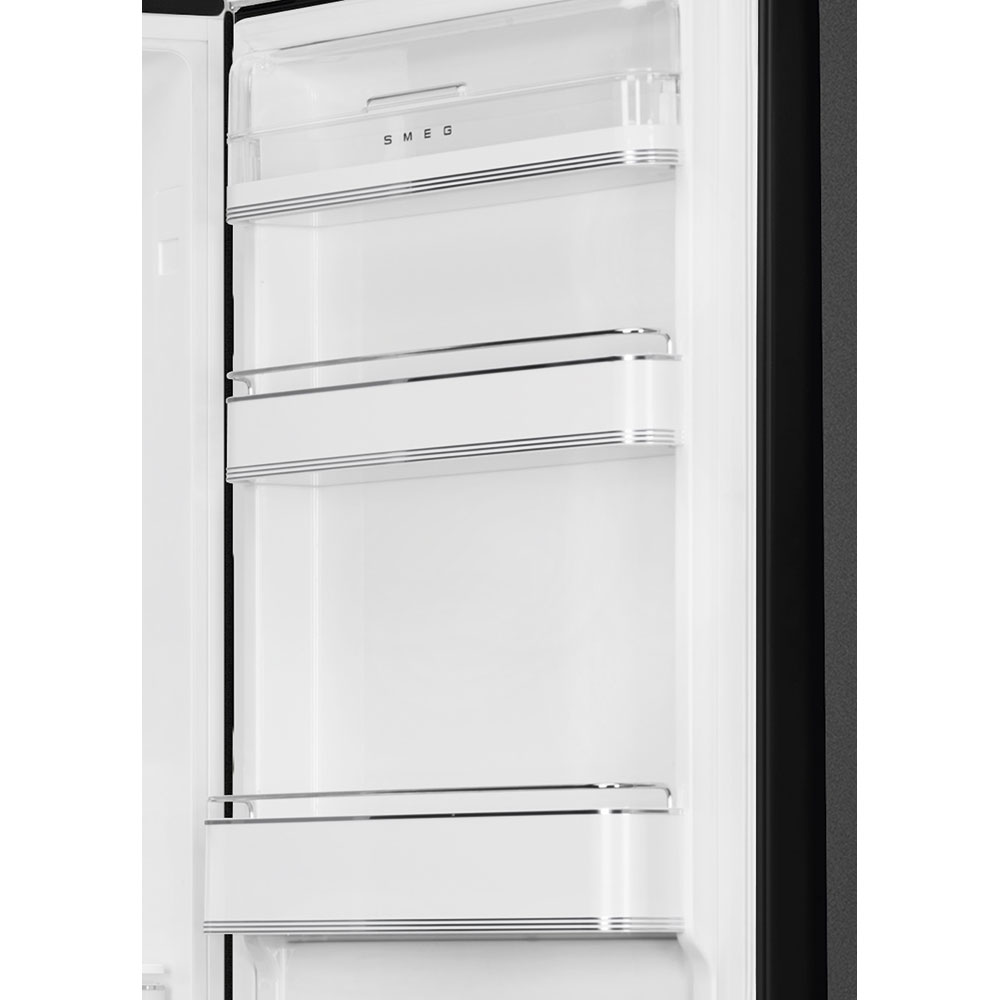 Smeg FAB32RBL5UK 60cm 50s Style Right Hand Hinge Fridge Freezer, Black