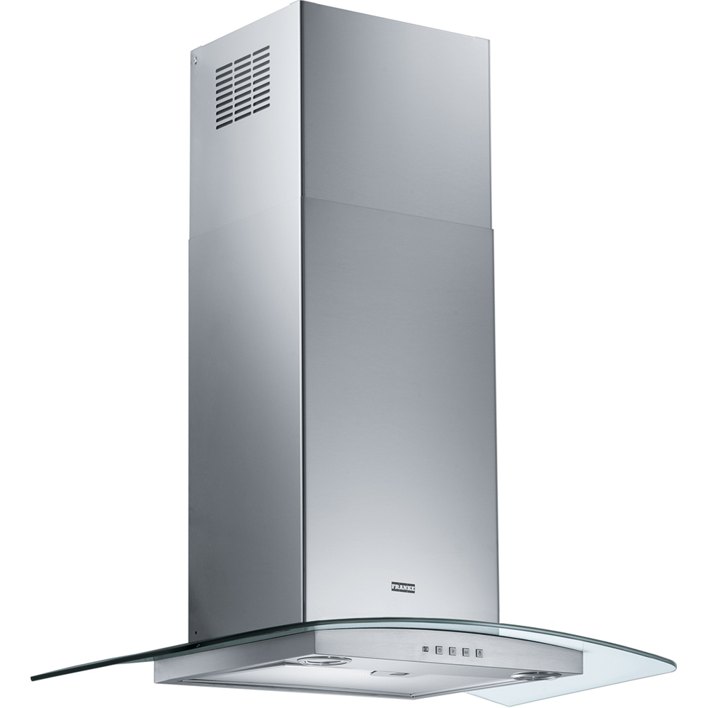 Franke FGC625XSNP 60cm T-Glass Ray Curved Glass Chimney Hood - Stainless Steel