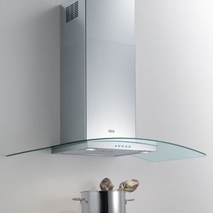 Franke FGC625XSNP 60cm T-Glass Ray Curved Glass Chimney Hood - Stainless Steel