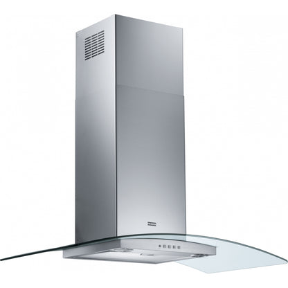 Franke FGC925XSNP 90cm T-Glass Ray Curved Glass Chimney Hood - Stainless Steel