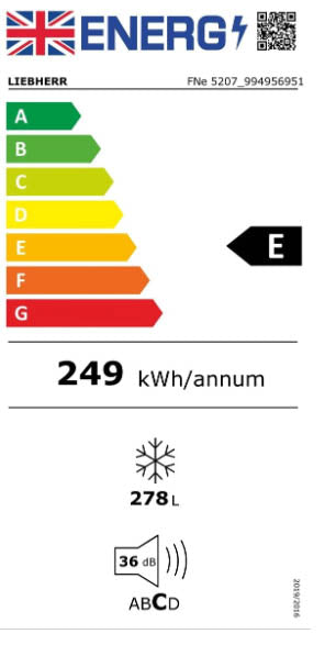 Liebherr FNe5207 Tall White Freezer