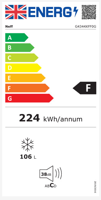 Neff G4344XFF0G Built-Under Freezer
