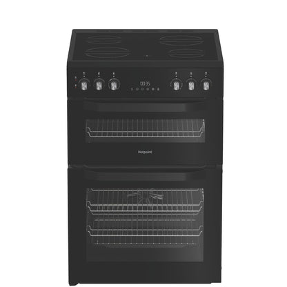 Hotpoint HDE6VDB1 60 cm Electric Ceramic Cooker - Black
