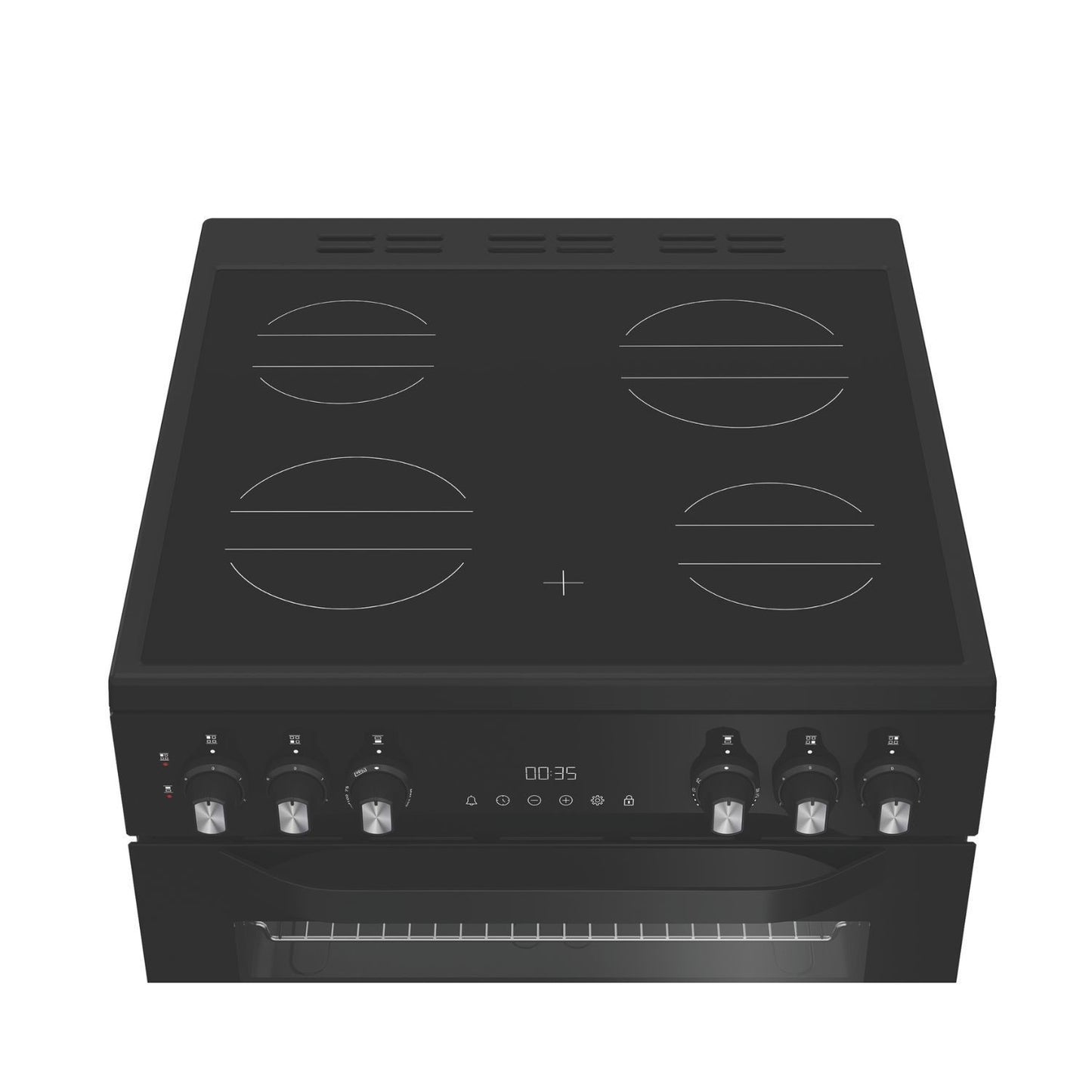 Hotpoint HDE6VDB1 60 cm Electric Ceramic Cooker - Black