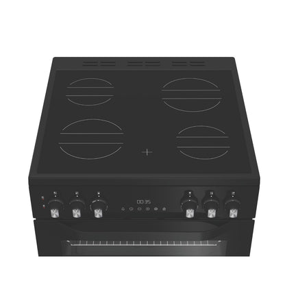 Hotpoint HDE6VDB1 60 cm Electric Ceramic Cooker - Black
