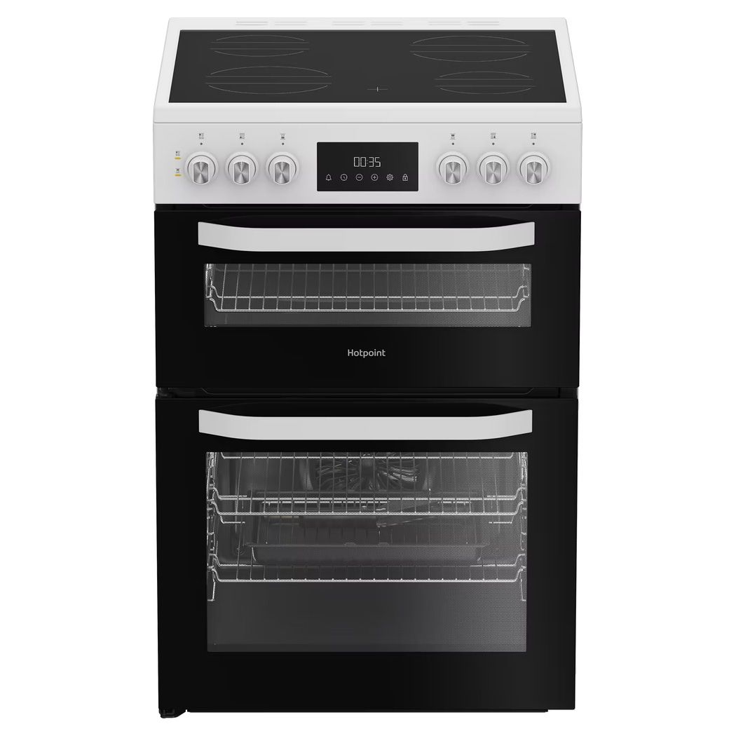 Hotpoint HDE6VDW Freestanding 60cm Cooker - White