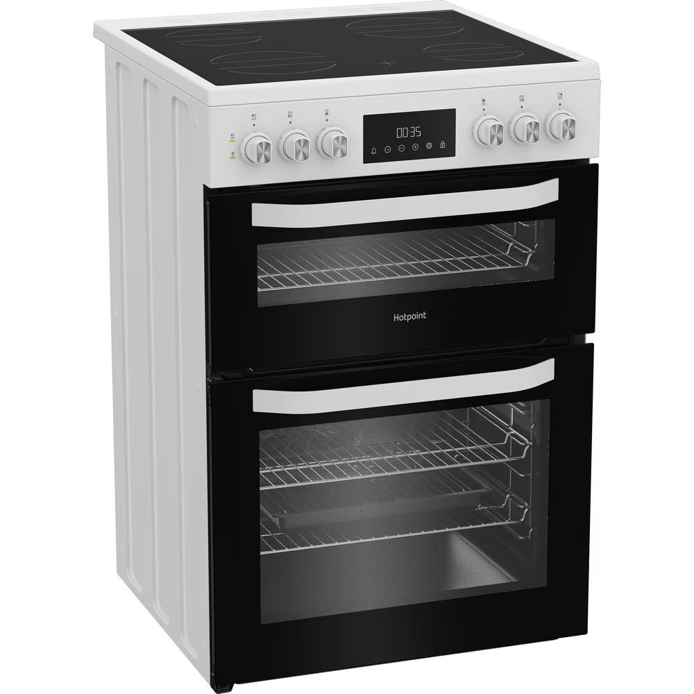 Hotpoint HDE6VDW Freestanding 60cm Cooker - White