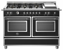 Bertazzoni HER126G2ENET2 120cm Heritage Dual Fuel Range Cooker - Black