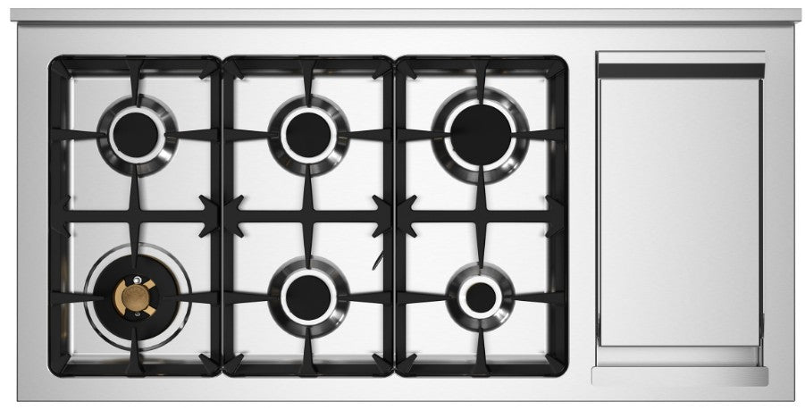 Bertazzoni HER126G2ENET2 120cm Heritage Dual Fuel Range Cooker - Black
