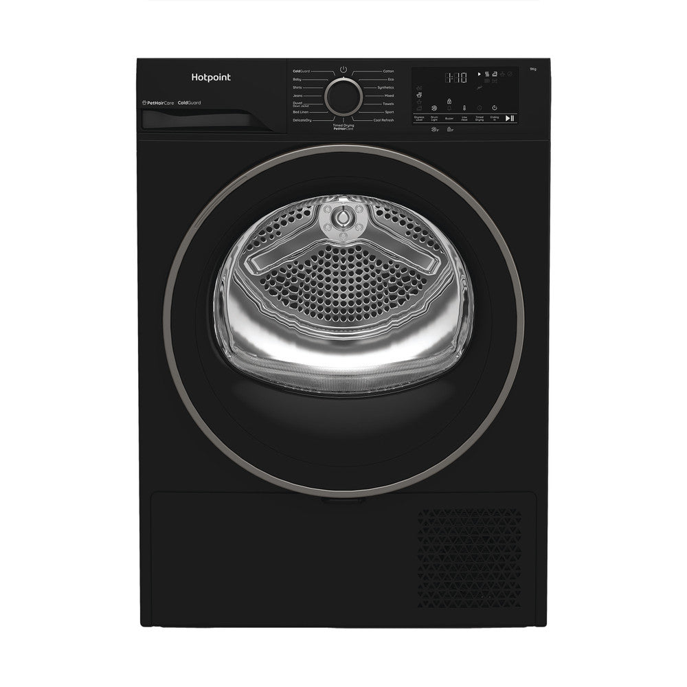 Hotpoint HHD W90 BB IRE 9kg Heat Pump Tumble Dryer - Black