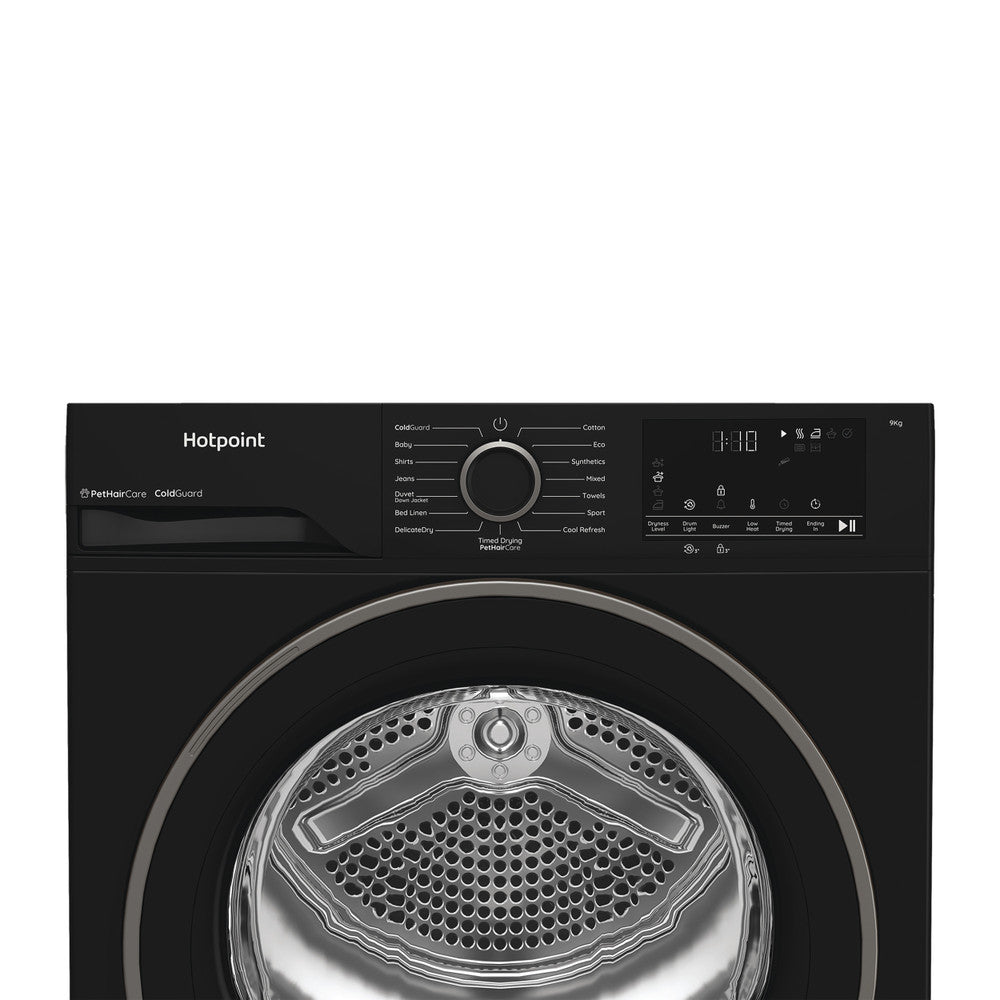 Hotpoint HHD W90 BB IRE 9kg Heat Pump Tumble Dryer - Black
