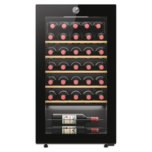 Hoover HOWC034K 34 Bottle Capacity Single Zone Freestanding Wine Cooler - Black