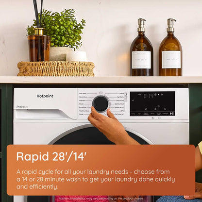 Hotpoint HP 124A CARE UK 12KG 1400 Spin Washing Machine - White