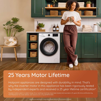 Hotpoint HP 124A CARE UK 12KG 1400 Spin Washing Machine - White
