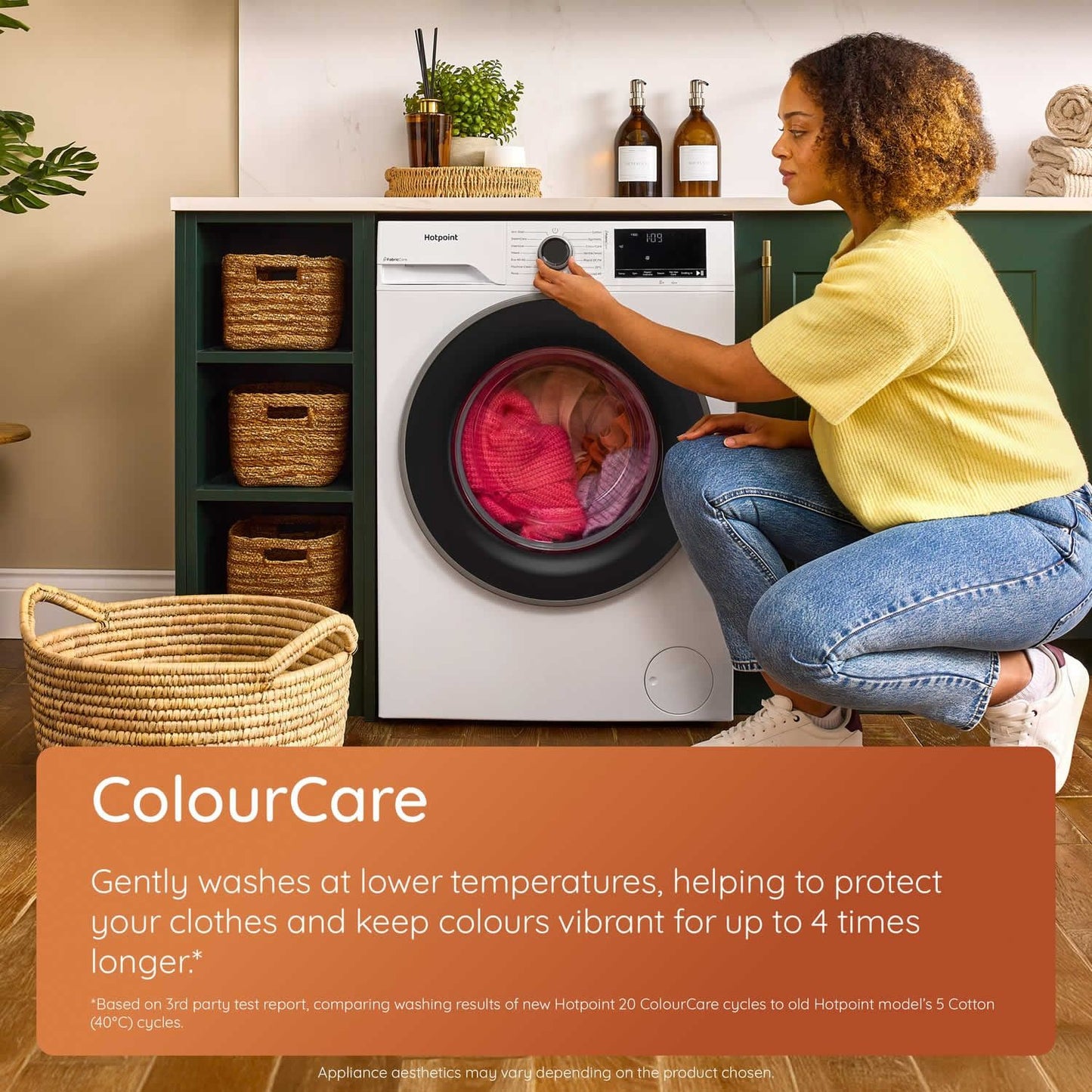 Hotpoint HP 124A CARE UK 12KG 1400 Spin Washing Machine - White
