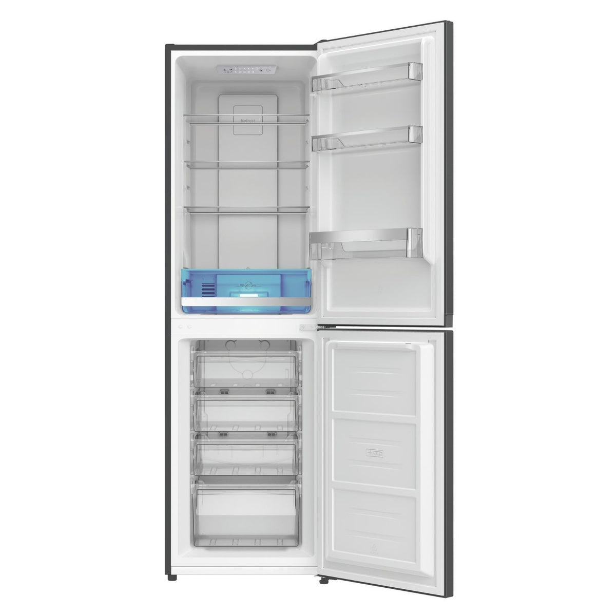 Hotpoint HPKF 3241 XR4 UK 50/50 Freestanding Fridge Freezer - Black Steel