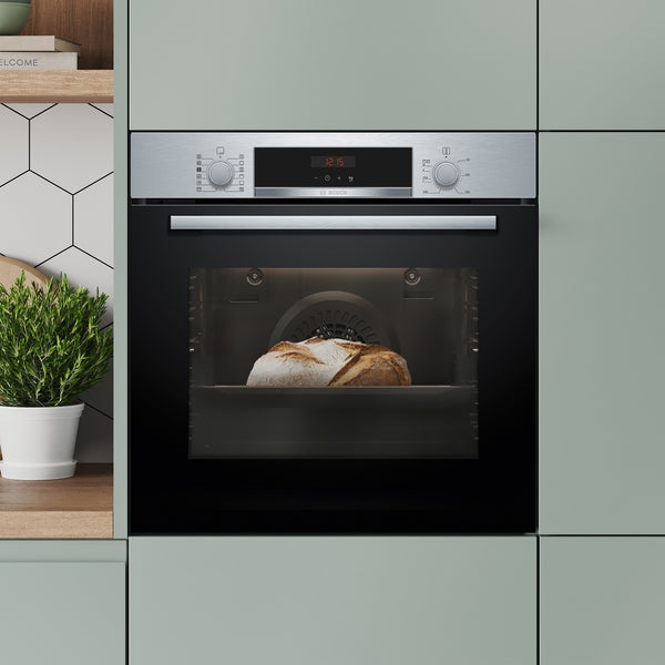 Bosch HQA574BS3B  Series 4 Electric Self Cleaning Single Oven - Stainless Steel