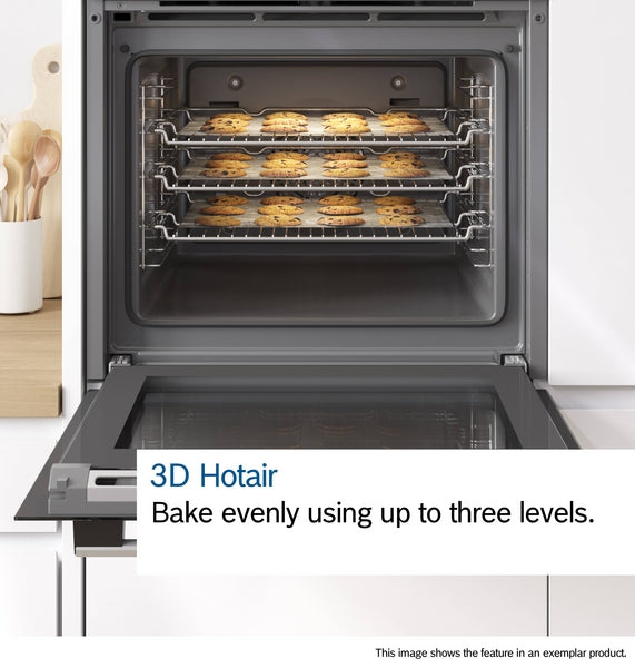 Bosch HQA574BS3B  Series 4 Electric Self Cleaning Single Oven - Stainless Steel