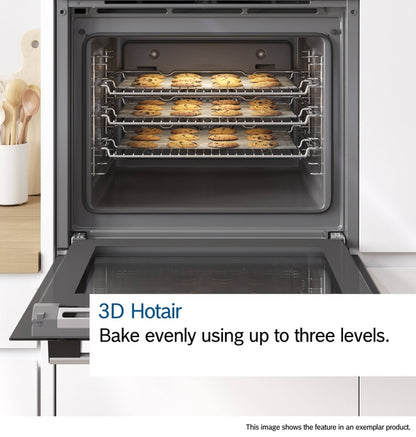 Bosch HQA574BS3B  Series 4 Electric Self Cleaning Single Oven - Stainless Steel
