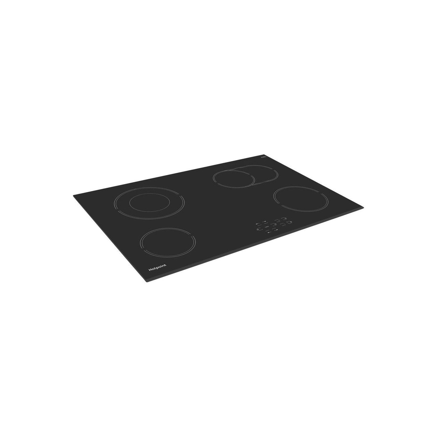 Hotpoint HR724BH 77cm 4 Zone Ceramic Hob with Oval Dual Zone