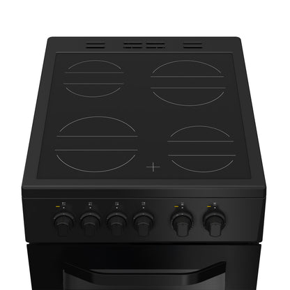 Hotpoint HTE5VCB 50 cm Electric Ceramic Cooker - Black