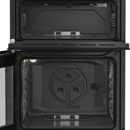 Hotpoint HTG6GDCB1 60cm Freestanding Gas Cooker with Glass Lid