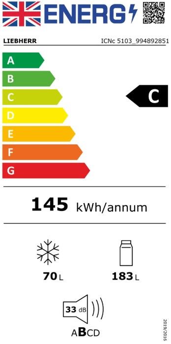 Liebherr ICNc5103 No Frost 70/30 Integrated Fridge Freezer