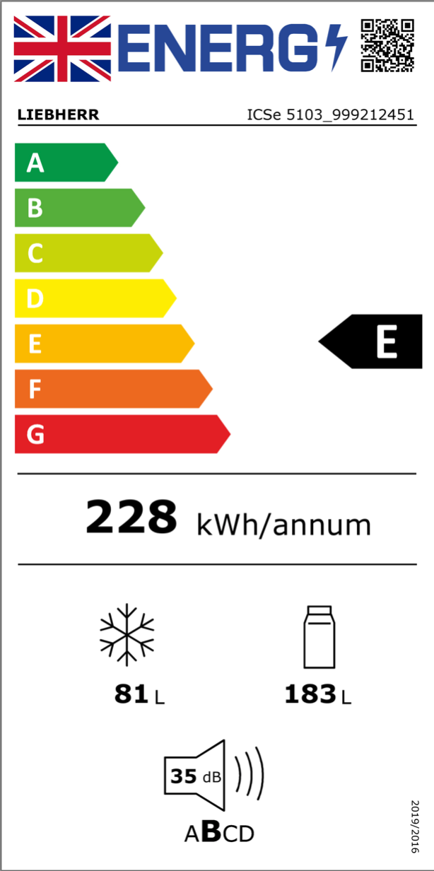 Liebherr ICe5103 Fully Integrated Fridge-Freezer