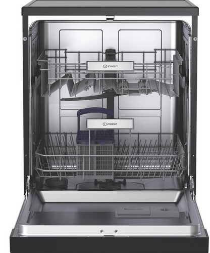 Indesit IN2FE13CNO7B 60cm Push&Go Cycle Dishwasher - Black