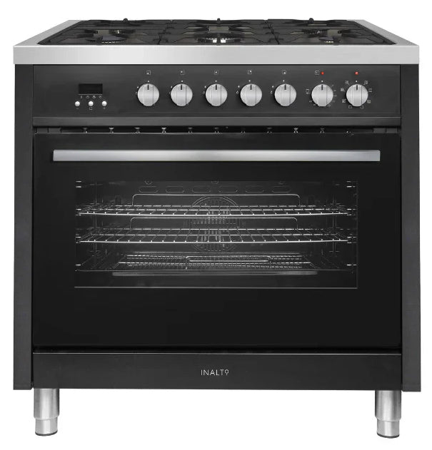 Inalto IR90DFB 90cm Dual Fuel Range Cooker