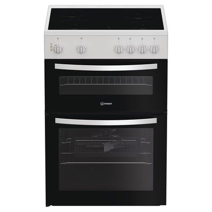 Indesit ITE6VMW Freestanding 60cm Steam&Clean Twin Cavity Cooker - White