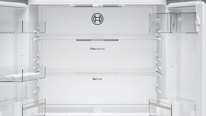 Bosch KFN96VPEAG Series 4 Freestanding American Fridge Freezer - Inox