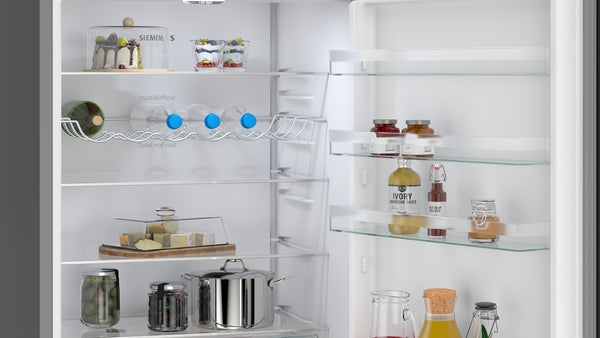 Siemens KG49NXXCF iQ300 Freestanding Fridge Freezer - Brushed Black Steel