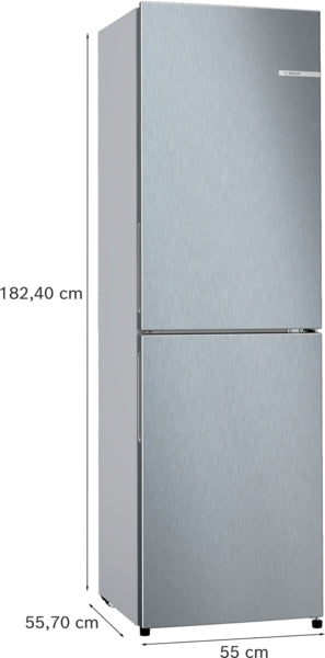 Bosch KGN27NLEAG Series 2 Fridge Freezer 50/50 Total No Frost - Stainless Steel