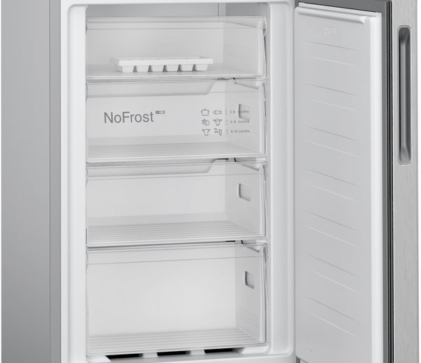 Bosch KGN27NLEAG Series 2 Fridge Freezer 50/50 Total No Frost - Stainless Steel