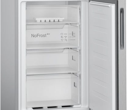 Bosch KGN27NLEAG Series 2 Fridge Freezer 50/50 Total No Frost - Stainless Steel