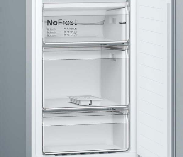 Bosch KGN34NLEAG Series 2 50/50 Frost Free Fridge Freezer - Stainless Steel