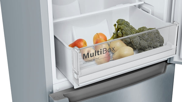 Bosch KGN34NLEAG Series 2 50/50 Frost Free Fridge Freezer - Stainless Steel