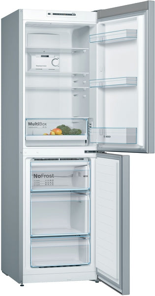 Bosch KGN34NLEAG Series 2 50/50 Frost Free Fridge Freezer - Stainless Steel