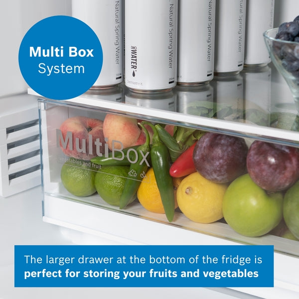 Bosch KGN34NLEAG Series 2 50/50 Frost Free Fridge Freezer - Stainless Steel