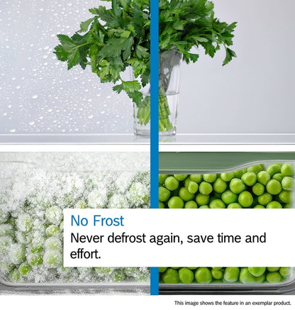 Bosch KGN34NLEAG Series 2 50/50 Frost Free Fridge Freezer - Stainless Steel