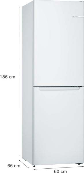 Bosch KGN34NWEAG Freestanding Fridge Freezer with freezer at bottom