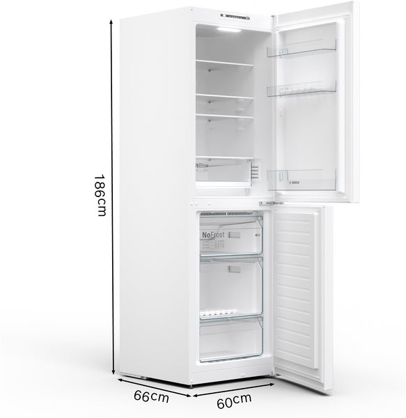Bosch KGN34NWEAG Freestanding Fridge Freezer with freezer at bottom
