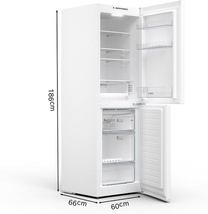 Bosch KGN34NWEAG Freestanding Fridge Freezer with freezer at bottom