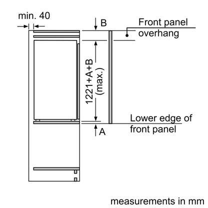 Neff KI1412FE1G N50 Fully Integrated Larder Fridge with Fixed Hinge