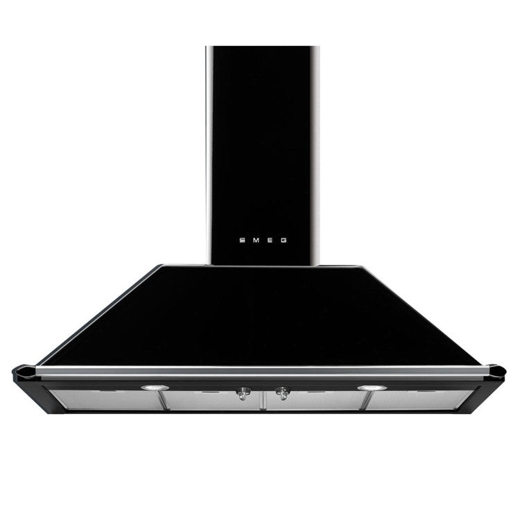 Smeg KT110BLE Victoria 110cm Chimney Cooker Hood - Black